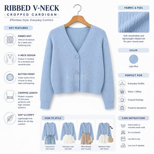 HMR Sisterhood Sorority Acrylic <b>Light</b> Blue Seamless Breathable Stylish Winter Warm Cardigan Sweater Ladies Wear - Product Image 6