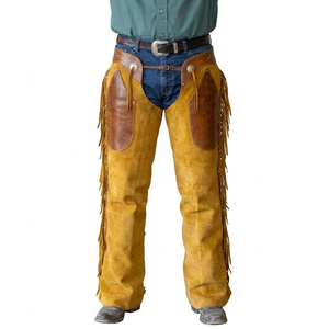 Premium Quality Western <b>Chaps</b> with Custom Sizes Men and Women Suede Leather Horse <b>Chaps</b> Horse <b>Riding</b> Full Leather <b>Chaps</b> - Product Image 1