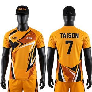 Camiseta de Bádminton para Hombre, 190 GSM, Poliéster Interlock, Verde Oliva, Paneles en Contraste Blanco y Negro, Logotipo Personalizado con Transferencia Térmica - Product Image 3