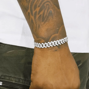 Style contemporain sophistiqué 925 argent blanc or chaîne cubaine intemporel Hip Hop bijoux Bracelets Moissanite diamant cadeau - Product Image 2