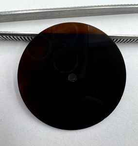 Esfera de Reloj de Piedra Preciosa de Ónix Negro Natural de 28.50mm y 0.70mm, Pulida, Personalizada, de Lujo, Automática, con Orificio Central de 2mm - Product Image 6