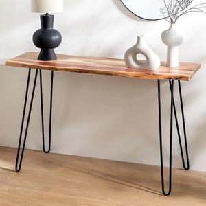 Vandana Flux Lunaris <b>Console</b> <b>Table</b> <b>With</b> <b>Hairpin</b> <b>Legs</b> - Product Image 1