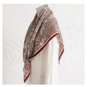 NORTH APPROACH Women's Square <b>Silk</b> <b>Scarf</b> Floral Print Elegant Multi-Functional Fashion Accessory All Seasons - Product Image 3