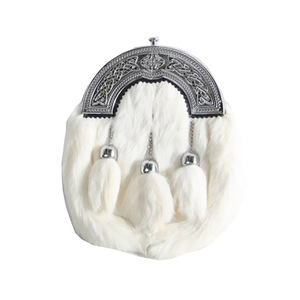 Nouvelle Arrivée 2026 : Sporran en Fourrure de Lapin Personnalisé, Fabriqué Professionnellement avec Logo et Design en Tissu à Coller sur le Devant - Product Image 6