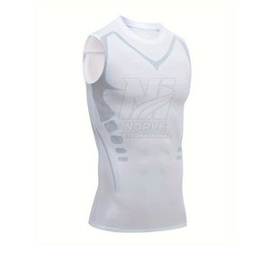 Smooth Fit Sportswear <b>Base</b> <b>Layer</b> Quick Dry Gym Practice Wear Sleeveless Compression Shirt - Product Image 2