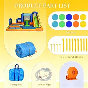 Casa Gonfiabile in PVC per Bambini, Parco Giochi Residenziale, Trampolino Pubblico per Interni/Esterni, Asilo, Scuola, Giardino, Casa, 3+ Anni - Product Image 5
