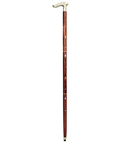 Handmade Brass Handle <b>Walking</b> Cane Wooden <b>Walking</b> <b>Stick</b> Elegant Handcrafted Wood Cane with Decorative for Everyday <b>Walking</b> - Product Image 5
