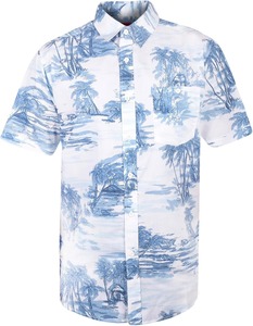 เสื้อเชิ้ตชายแขนสั้นพิมพ์ลายทรอปิคอลสไตล์ชายหาดลำลองติดกระดุมสำหรับฤดูร้อนวันหยุดสีสันสดใสน้ำหนักเบา เสื้อชายหาดสำหรับผู้ชาย - Product Image 1