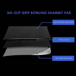 No Slip Grip <b>Bowling</b> Shammy Pad Soft Microfiber Thick Cotton Non Slip Beads Universal All Seasons - Product Image 1