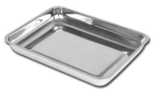 Plateaux médicaux et chirurgicaux en acier inoxydable 201, plateau manuel pour instruments dentaires, couvercle de plateau pour bébé, certifié CE Classe I - Product Image 2