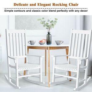 Fauteuil à bascule en bois à dossier haut pour l'intérieur et l'extérieur - Product Image 4