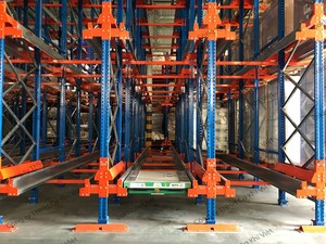 Système de rayonnage à navette radio conçu pour le stockage de palettes à haute densité, mouvement efficace et optimisation de l'utilisation de l'espace d'entrepôt - Product Image 4