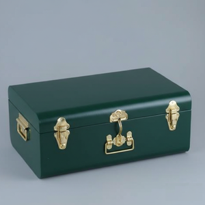 Boîte de rangement en métal bleu royal, best-seller, pour vêtements et bijoux, légère et robuste, pour usage domestique, avec serrure - Product Image 6