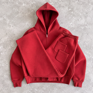 Conjunto Deportivo para Hombre al por Mayor en Europa, 350 GSM, Felpa Francesa, Corte Atlético, Conjunto Combinado para Compradores de Ropa - Product Image 4