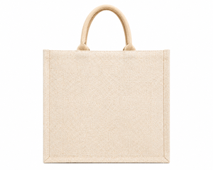 Bolsa de Yute Laminada Personalizada AMANI con Bolsillo Frontal y Cierre de Botón, Tamaño Mediano, Ecológica, Reutilizable, para Compras y Promociones - Product Image 6