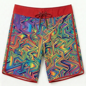 Shorts de Playa de Secado Rápido con Estampado Personalizado para Hombre, Shorts de Surf con Logotipo Personalizado - Product Image 1