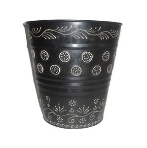 Designer Black <b>Rustic</b> Iron Waste Bin for Luxury Modern Home and <b>Office</b> Interiors - Product Image 2