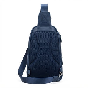 Bolso de Pecho de Cuero Genuino para Hombre, Estilo Vintage, Bandolera con Cremallera, para Viajes y Uso al Aire Libre, Venta al Por Mayor OEM - Product Image 4