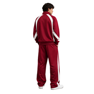 Ensembles de sweats à capuche et pantalons de survêtement pour hommes, avec empiècements contrastants et blocs de couleur, coupés et cousus sur mesure, style streetwear de luxe, 2 pièces, pour le jogging, vente en gros - Product Image 4