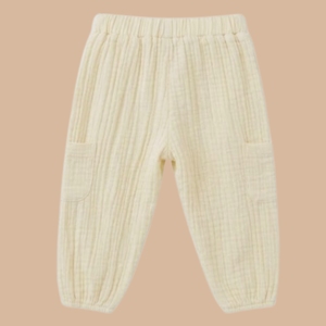 Pantalones de Muselina Orgánica Cot & Candy - Summer Breeze, Pantalones Premium para Bebé - Product Image 2