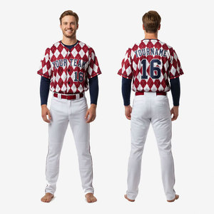 Uniformes de baseball sur mesure, sublimation, qualité supérieure, vente en gros, nouveaux modèles, vêtements de baseball pour équipes. - Product Image 1