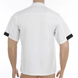 Chemise de Chef Blanche à Manches Courtes de Qualité Supérieure, Vêtement de Travail pour le Personnel de Restaurant et d'Hôtel, Hauts Courts, Uniforme de Chef, Veste et Manteau - Product Image 5