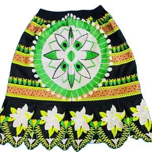 Custom High Quality Embroidery Floor-Length Floral Casual <b>Skirts</b> <b>Women</b> Polyester/Cotton Blend Hot Selling OEM - Product Image 3