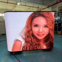 Pantalla LED Portátil WOWO P2.5mm y P1.86mm para Interiores y Exteriores, Fachada LED para Cabina de DJ, Alquiler de Cabina de DJ LED