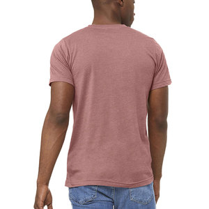 T-shirts personnalisés en gros pour hommes et femmes, en coton imprimé, t-shirts unis en coton, t-shirts imprimés avec col en V ou col rond - Product Image 3