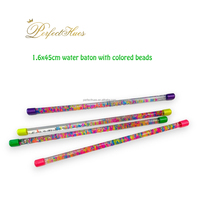 Juguete de agua educativo de bastón de juguete clásico con purpurina de plástico colorido para niños