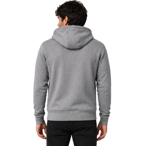 Heather Grey Unisex Heavyweight Sherpa <b>Lined</b> Full Zip Hoodie Warm <b>Fleece</b> Hooded Sweatshirt Winter Casual <b>Jacket</b> Custom Logo - Product Image 2