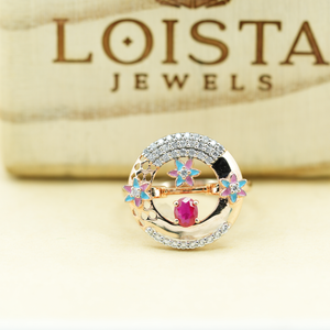 Elegant Vintage Enamel <b>Open</b> <b>Ring</b> Gold Plated with Unique Personality Design Distinctive Jewelry <b>Ring</b> with waterproof enamel - Product Image 4