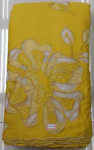 Écharpe/Stole Traditionnelle Ethnique pour Femmes et Filles, Douce, 100% Perles, Tissée à Motifs Floraux, Broderie Ajourée, Bordure Festonnée - Product Image 3