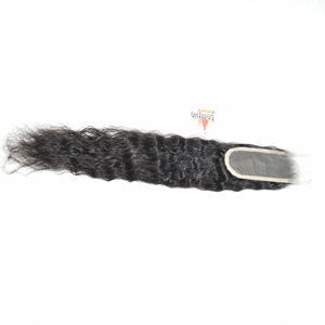 Extensiones de Cabello Humano Indio Remy Natural Virgen 2*6 con Cierre Ondulado, Doble Trama a Máquina, 100% Sin Procesar, Onda Profunda - Product Image 2