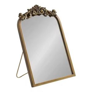 Bathroom <b>Vanity</b> <b>Mirror</b> Metal <b>Table</b> <b>Mirror</b> Makeup <b>Mirror</b> With Stand For Dressing <b>Table</b> Bathroom Cosmetic <b>Mirror</b> - Product Image 1