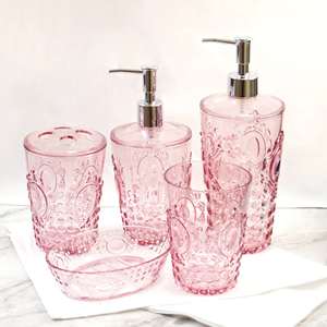 [Holar] Taiwán hizo plástico resistente a los impactos Rosa 4 ranuras estilo gema soporte para cepillo de dientes para Baño - Product Image 5