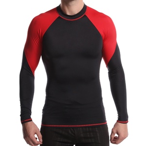 MMA Rash Guard Sleeve Training <b>Compression</b> <b>Shirt</b> for <b>Men's</b> Grappling Sports Shorts + Leggings Spandex/Polyester Breathable 300g - Product Image 1