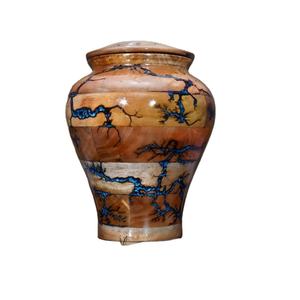 Urne en bois de mangue pour cendres humaines Urne compagnon pleine grandeur Souvenirs pour adultes et animaux de compagnie Gravé. - Product Image 1