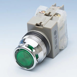 สวิตช์กดแบบมีไฟแสดงสถานะ นีออน/LED ขนาด 22 มม. 25 มม. 30 มม. วัสดุพลาสติก ระดับการป้องกัน IP55 แบบ 1NO 2NO 1NC 6A - Product Image 1