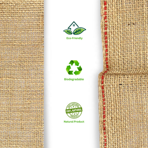 Rouleau de toile de jute naturelle 9oz, largeur 45 pouces, tissu en toile de jute écologique pour rembourrage, jardinage, contrôle de l'érosion et sacs - Product Image 3