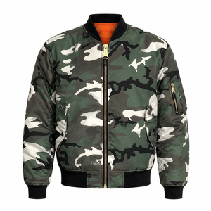 New Trendy Men Custom Eco-Friendly Windproof Bomber Jacket Direct Factory Supplier Fleece <b>Lined</b> Winter Warm Flight <b>Coat</b> Front - Product Image 6