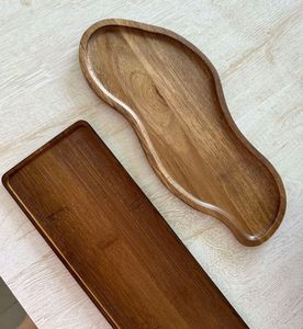 Multipurpose Wooden Serving <b>Tray</b> For Home Kitchen Dining Table Serving <b>Snacks</b> Food And Beverages Stylish Look - Product Image 6