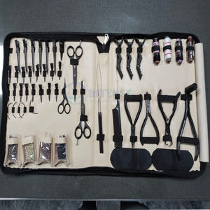 Complete Professional Hair Extension <b>Tool</b> Kit Stainless Steel Pliers Hook Needle <b>Thread</b> Loop Set For Salon Hair Extension <b>tools</b> - Product Image 6