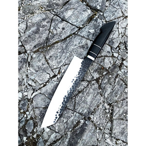 Couteaux de cuisine en acier damas faits à la main de qualité supérieure, couteau à légumes en acier carbone avec fourreau en bois - Product Image 3