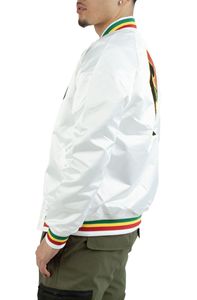 Veste en satin pour homme de haute qualité OEM, broderie/impression de logo personnalisé, veste varsity en satin fin, tissu tissé imperméable - Product Image 4