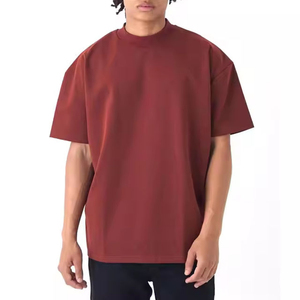 T-shirt surdimensionné personnalisé avec logo, 300 g/m², pour homme, coupe lourde, épaules tombantes, collection 2026 - Product Image 1