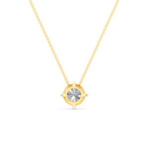 Collar de Oro Sólido de 14K, 9K, 10K y 18K con Diamantes de Laboratorio, Certificado IGI, RJC, ODM, OEM, Fabricante de Joyería Fina Ética, Venta al Por Mayor NK706177 - Product Image 3