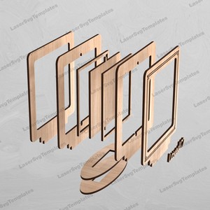 Minimalist Wooden Photo <b>Frame</b> Rectangle Handmade Tabletop Horizontal Orientation - Product Image 5