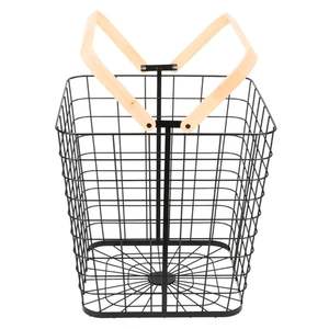 Panier à linge multifonction en fer pour vêtements, serviettes et linge de maison, avec design en maille ouverte et base robuste - Product Image 6