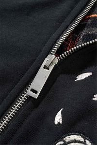 Sudadera con capucha con cremallera y bordado personalizado material de algodón suave costura duradera perfecta para los amantes de la moda y el uso diario - Product Image 5